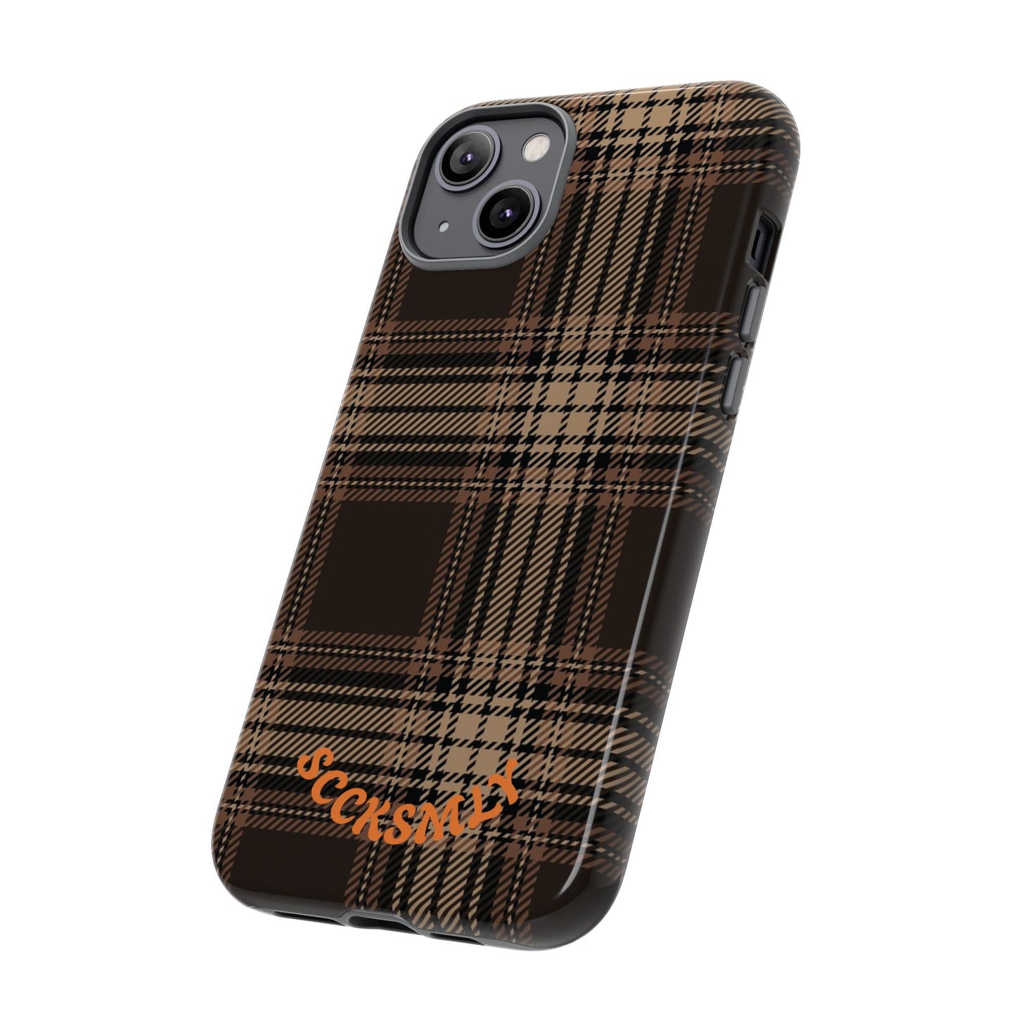 Brown Bread Plaid Tough Phone Case for Apple