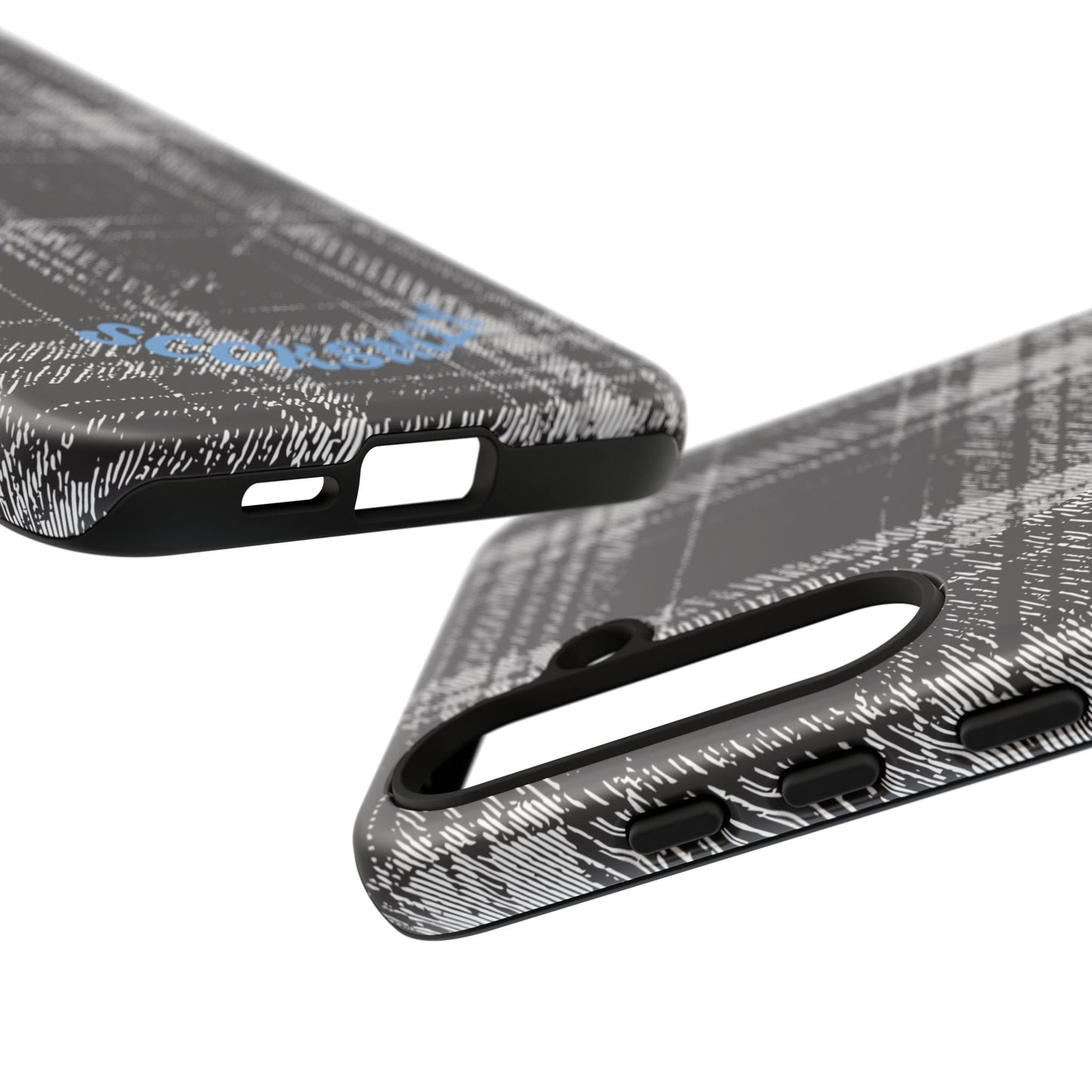 Smoky Grungy Plaid Phone Case for Samsung