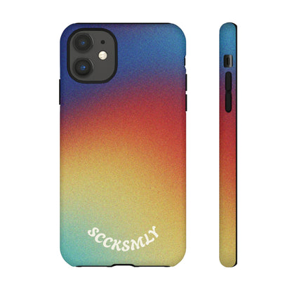 Faded Sunset Aura Tough Phone Case for Apple