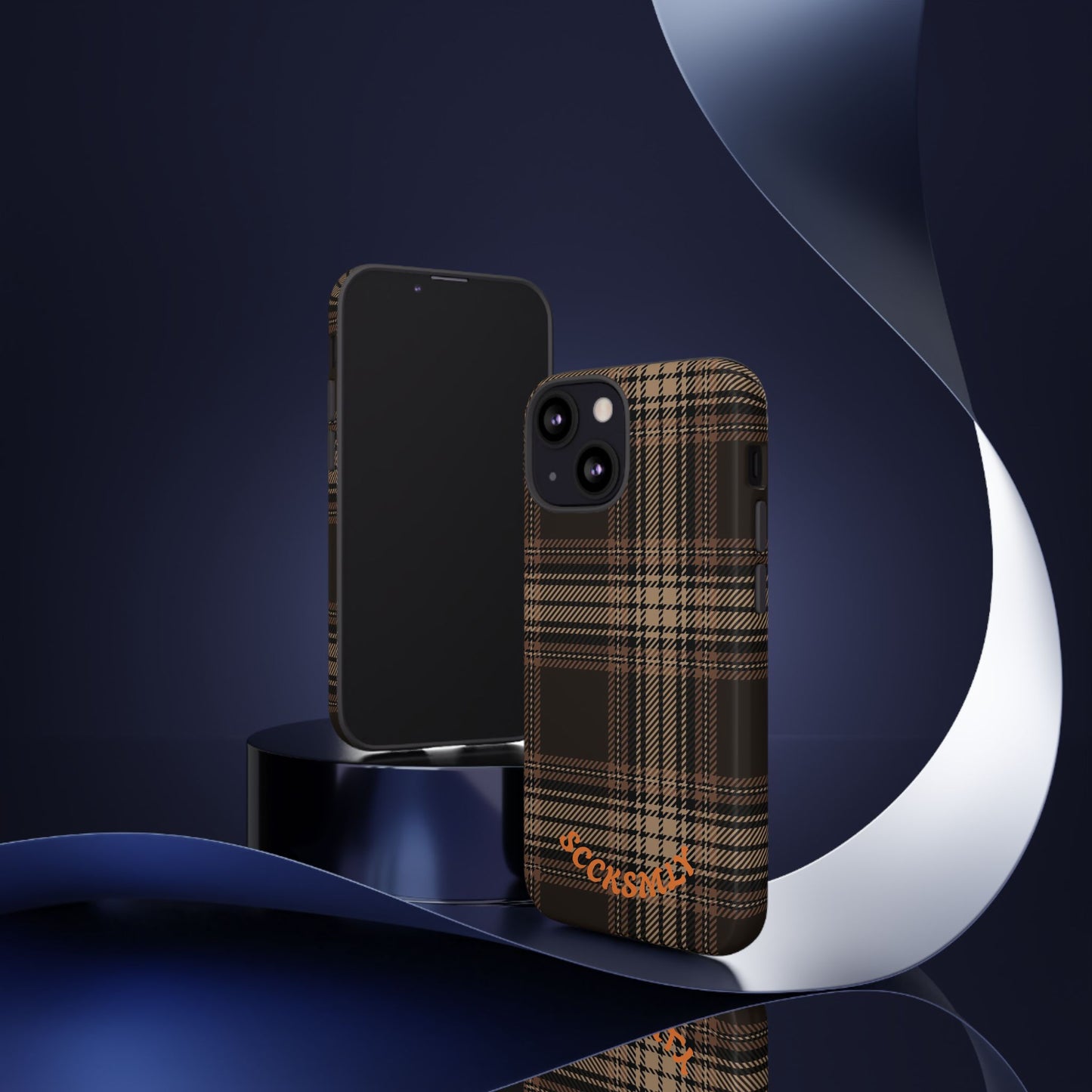 Brown Bread Plaid Tough Phone Case for Apple