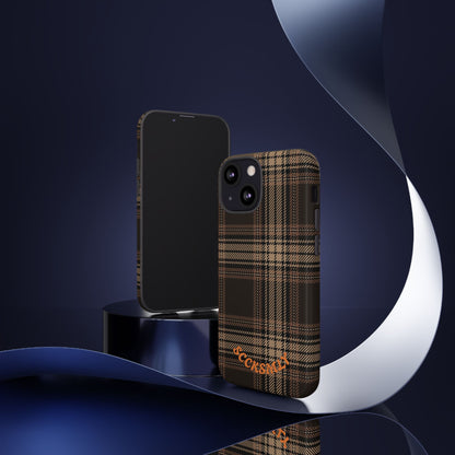 Brown Bread Plaid Tough Phone Case for Apple