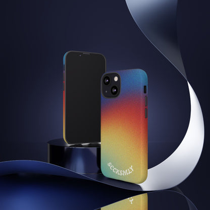 Faded Sunset Aura Tough Phone Case for Apple