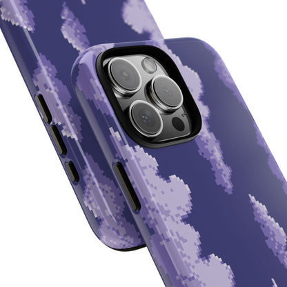 Lilac Pixel Cloud Tough Phone Case for Apple