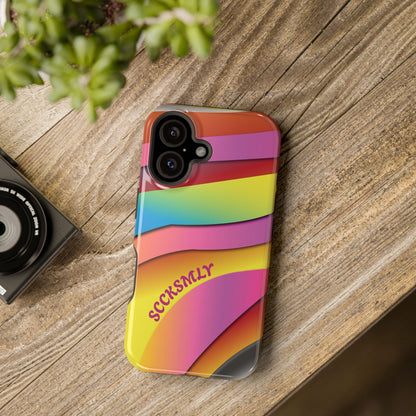 Modern Retro Rainbow Phone Case for Apple