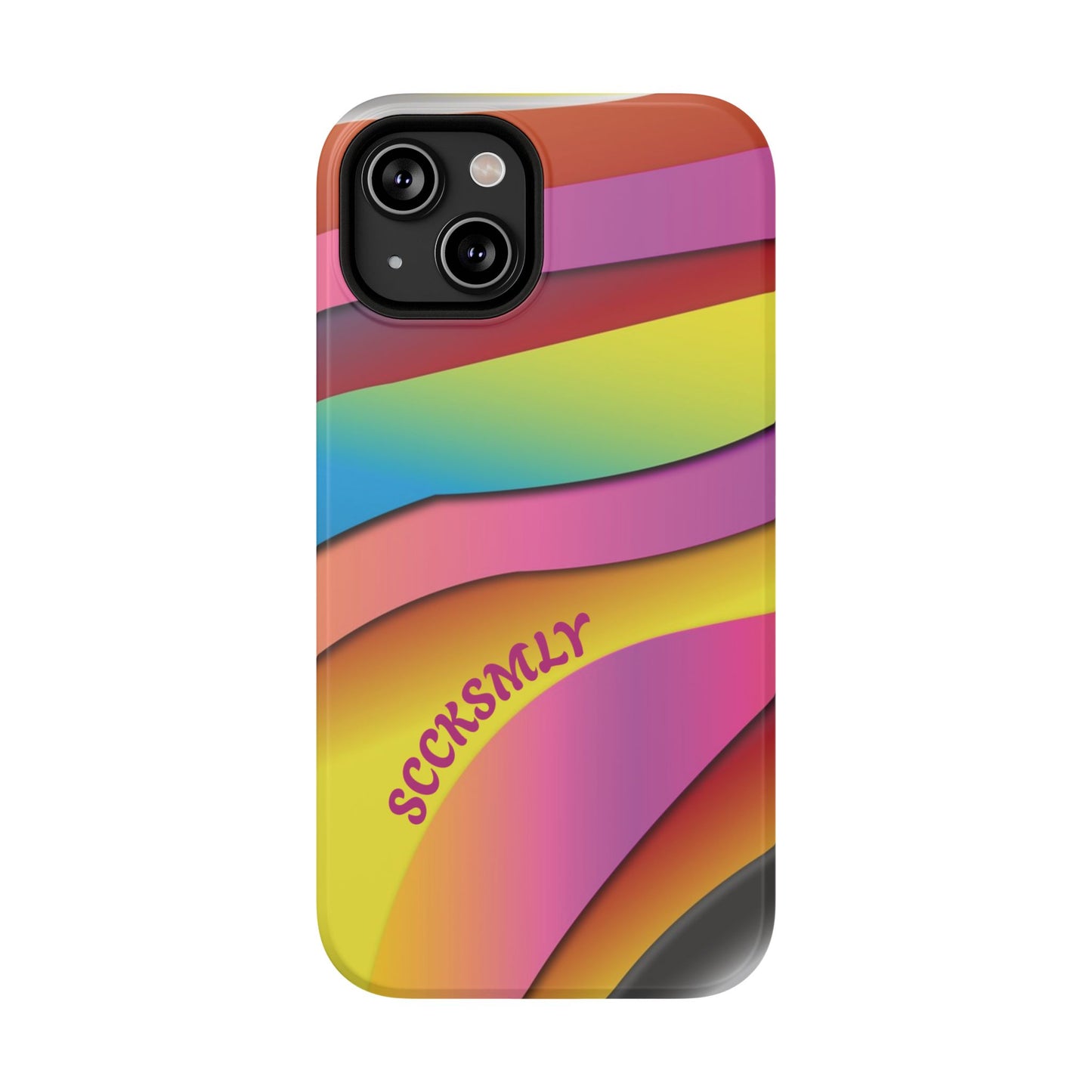 Modern Retro Rainbow Phone Case for "IOS or Apple"