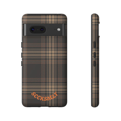 Brown Bread Plaid Tough Phone Case for Google Pixel