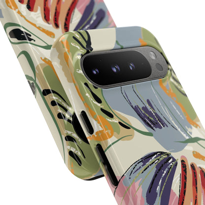 Botanical Strokes Palette Tough Phone Case for Google Pixel