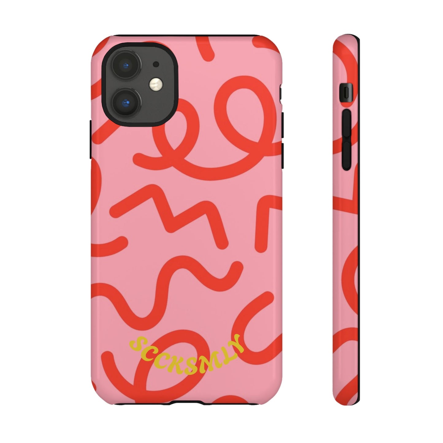 Red Candy Swirls Tough Case for Apple