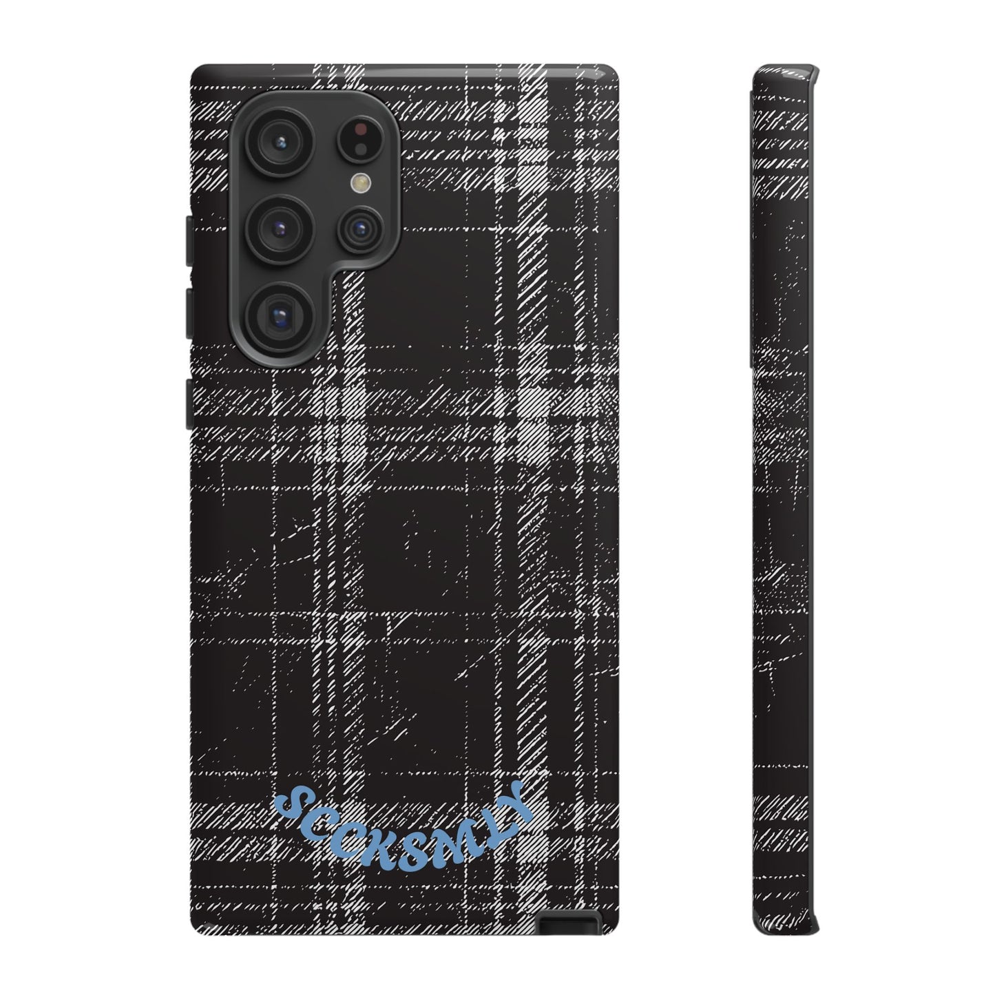 Smoky Grungy Plaid Phone Case for Samsung