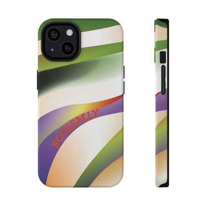 Green Waves Phone Case for Apple