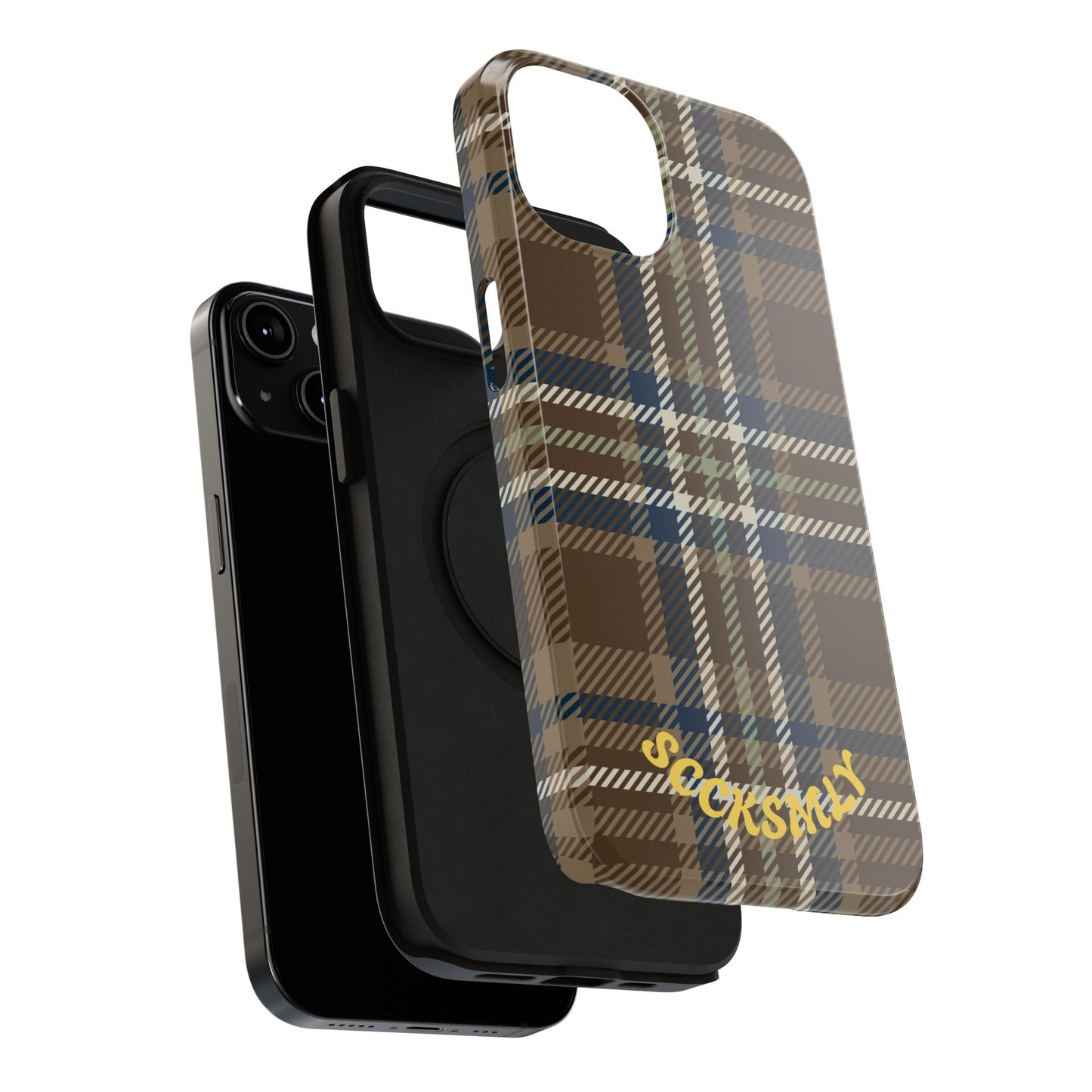 Earth and Sky Plaid Phone Case for Apple