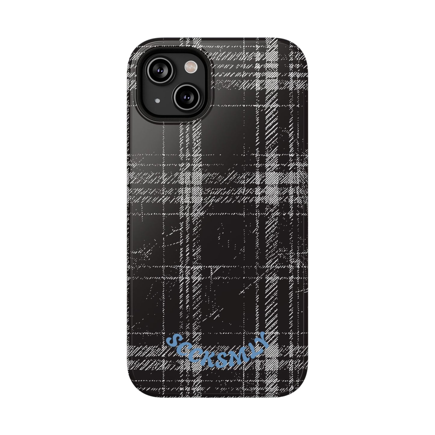 Smoky Grungy Plaid Phone Case for Apple