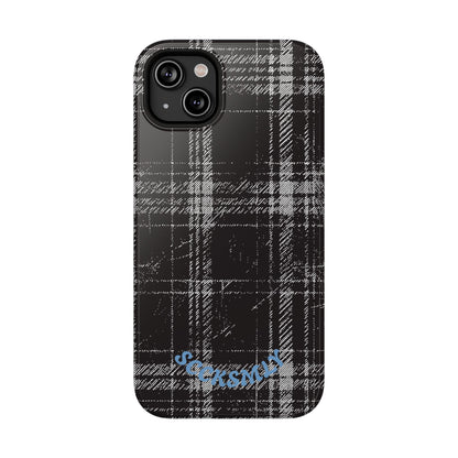 Smoky Grungy Plaid Phone Case for Apple