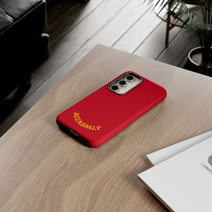 SOLID Calm Cherry Tough Case for Samsung