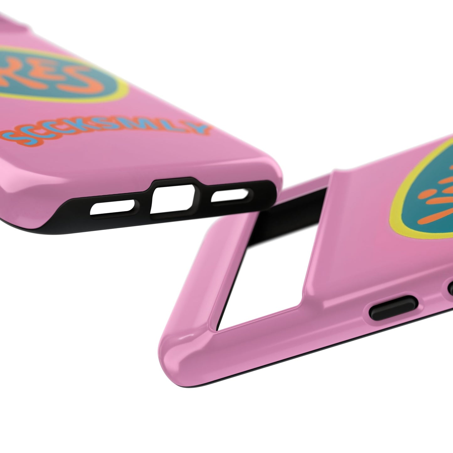 Pink "YIKES" Tough Phone Case for Google Pixel