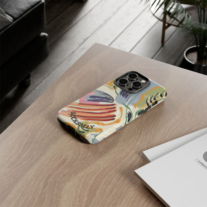 Botanical Strokes Palette Tough Phone Case for Apple