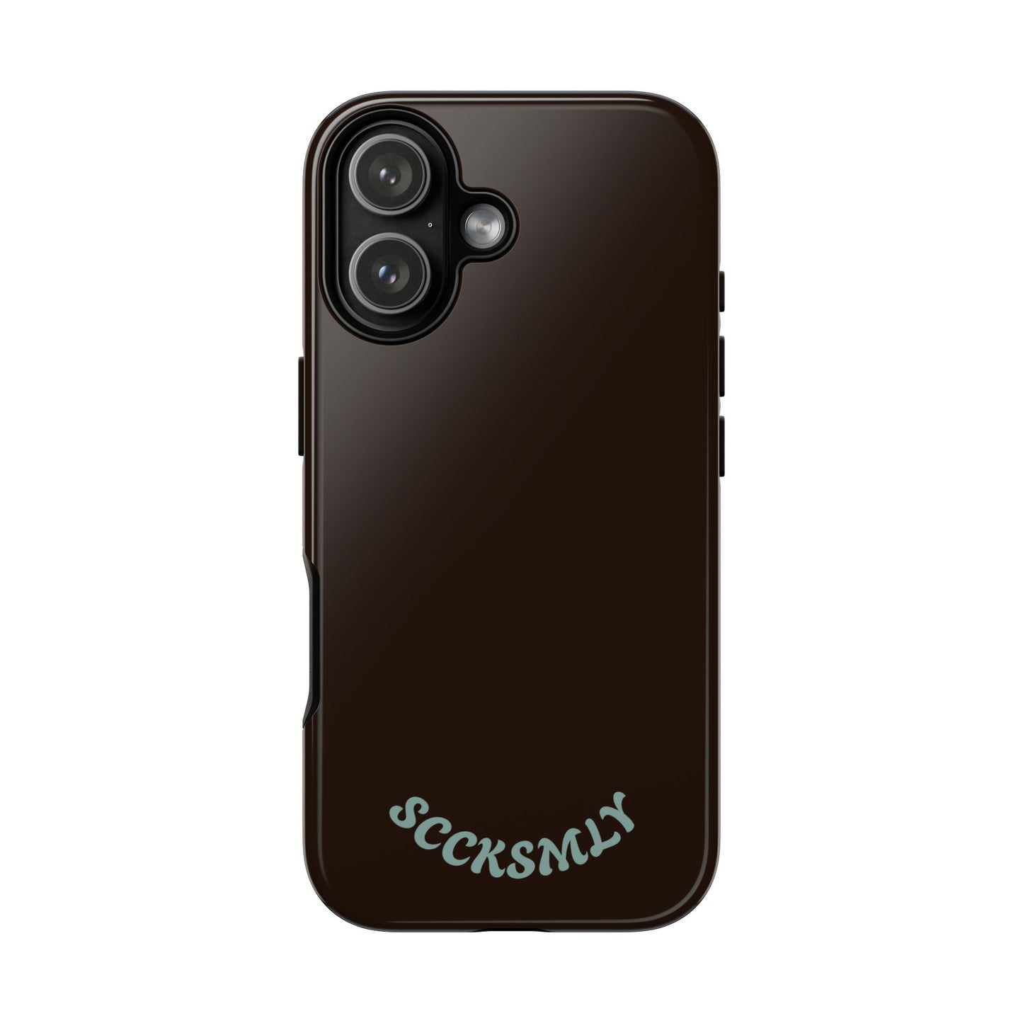 SOLID Espresso Mint Tough Phone Case for Apple