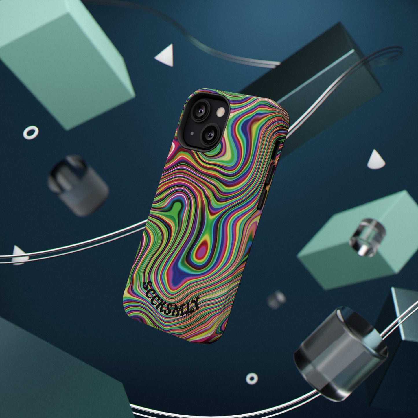 Acid Swirl Phone Case for Apple
