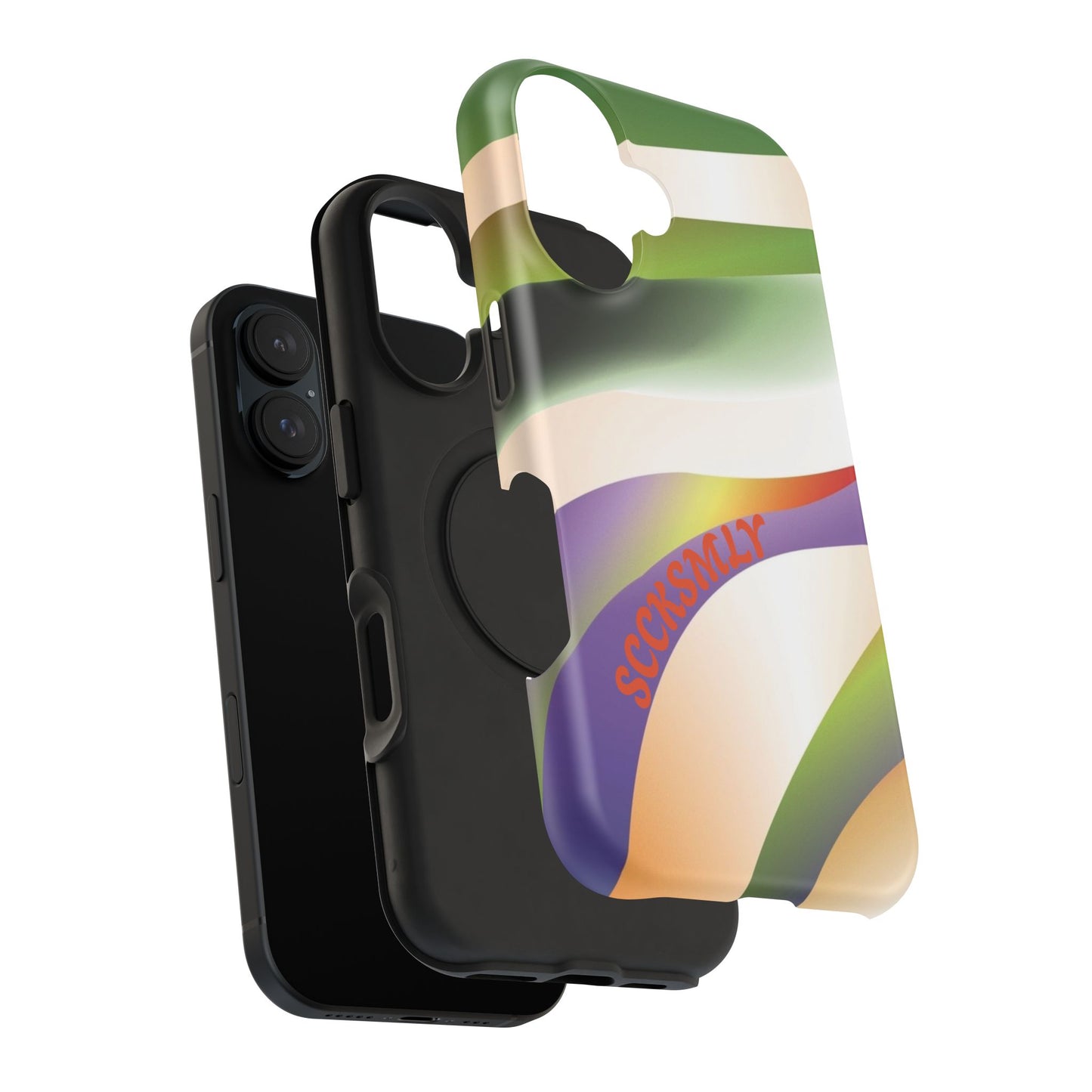 Green Waves Phone Case for Apple