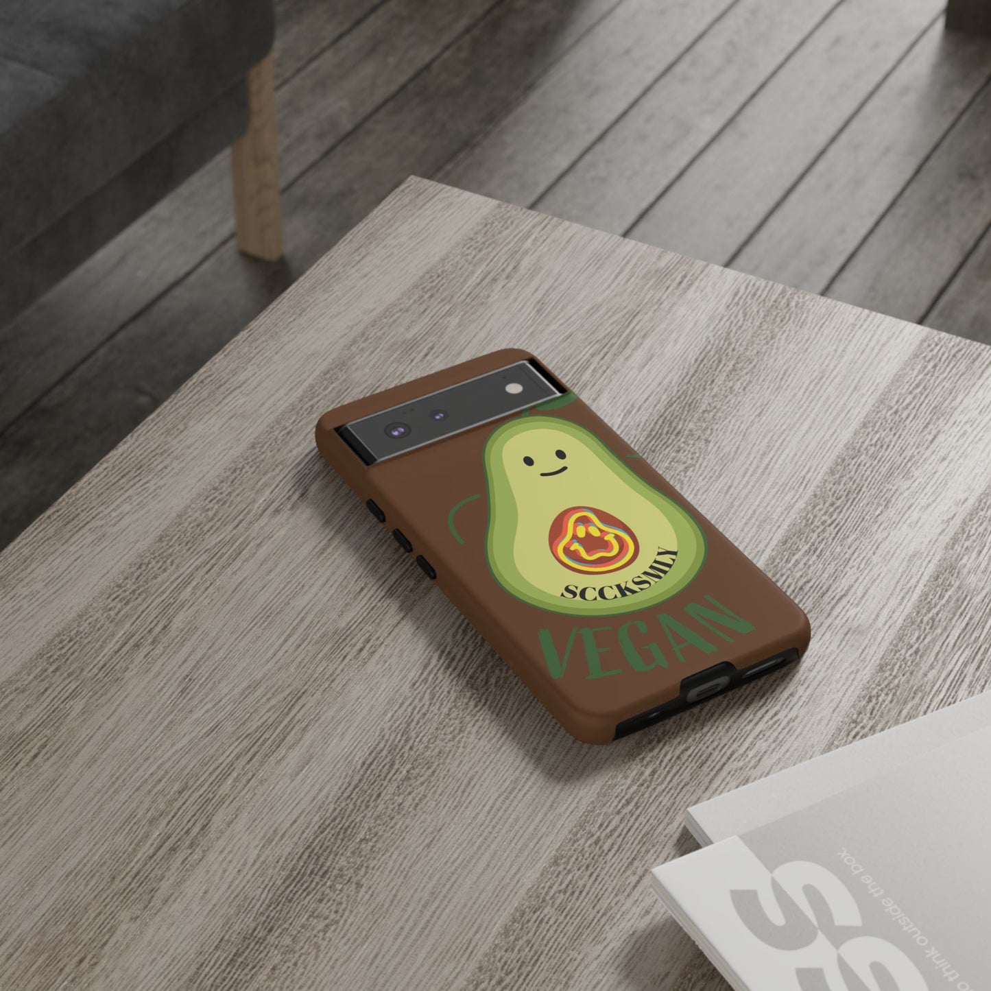 Playful Vegan Avocado Phone Case for Google Pixel