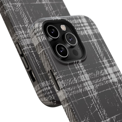 Smoky Grungy Plaid Phone Case for Apple