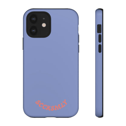Periwinkle Blue Tough Phone Case for Apple