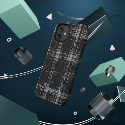 Smoky Grungy Plaid Phone Case for Apple