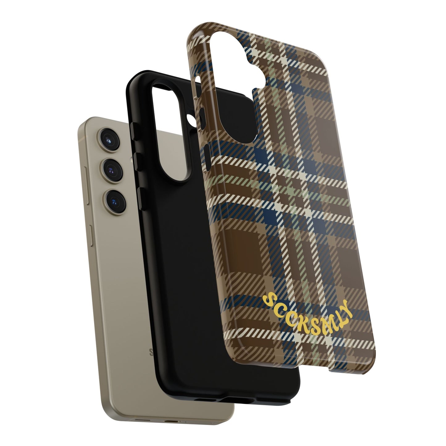 Earth and Sky Plaid Phone Case for Samsung