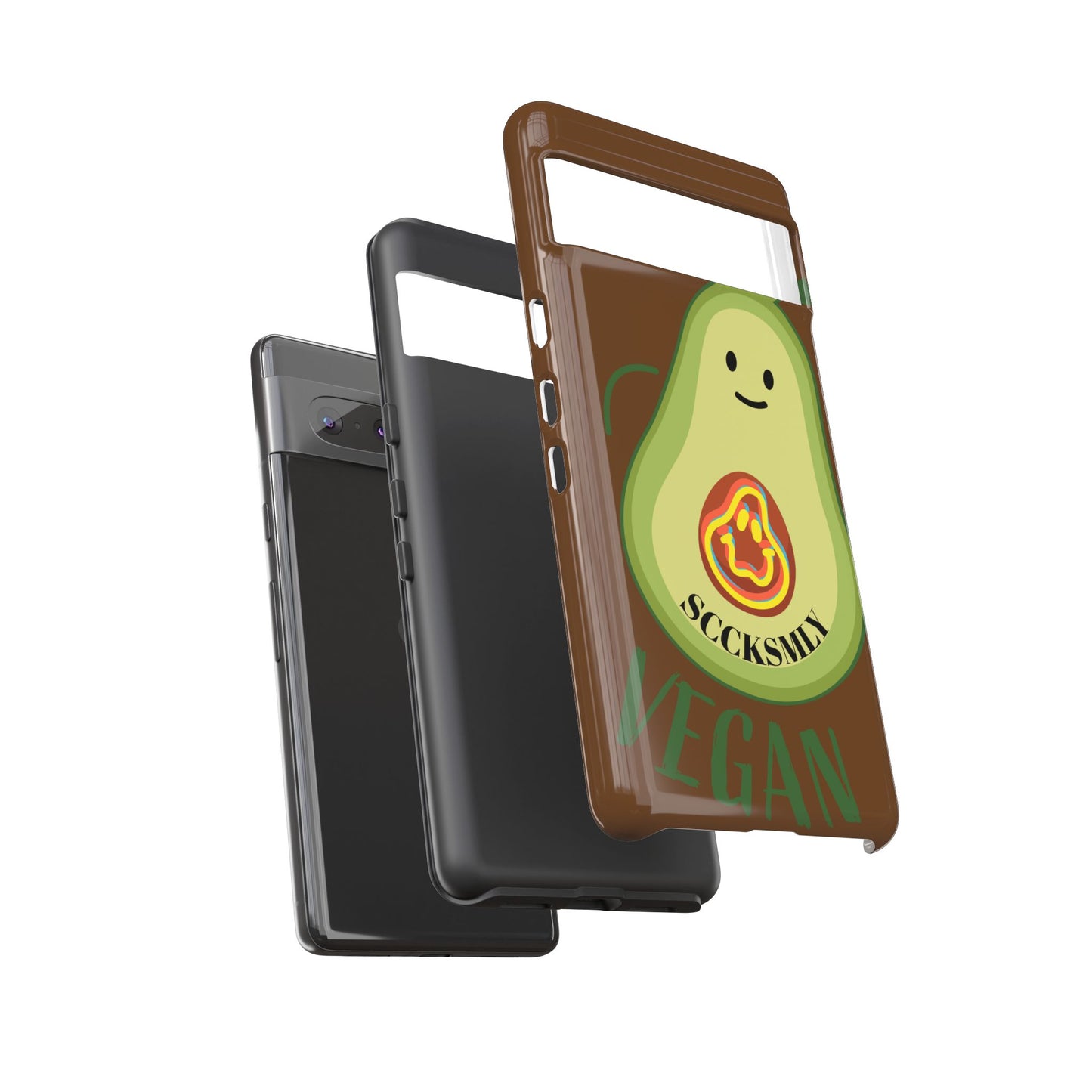 "Google Pixel" Playful Vegan Avocado Phone Case - Tough, Durable Protection with a Fun Design
