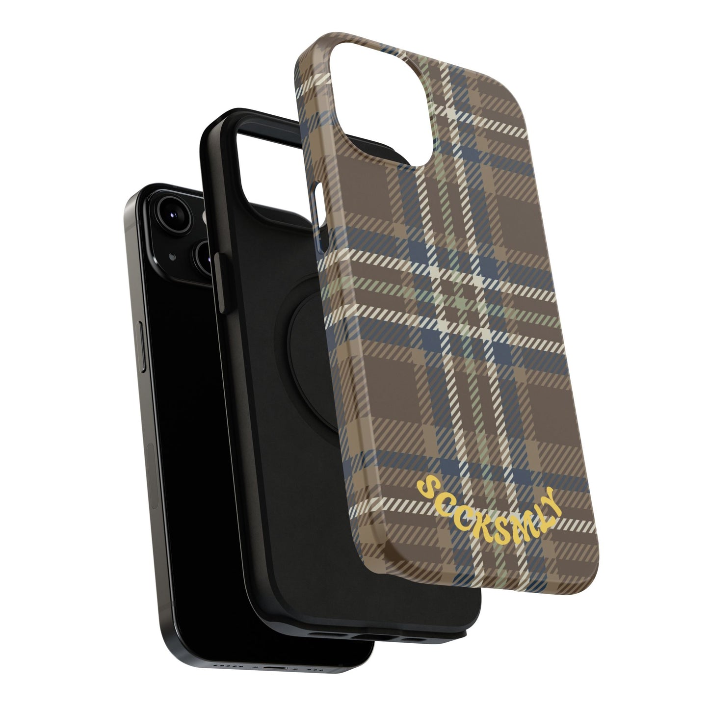 Earth and Sky Plaid Phone Case for Apple