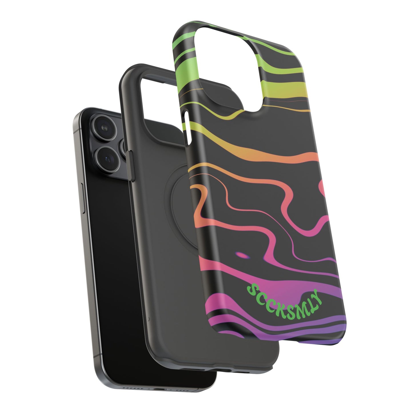 Dark Rainbow Phone Case for Apple