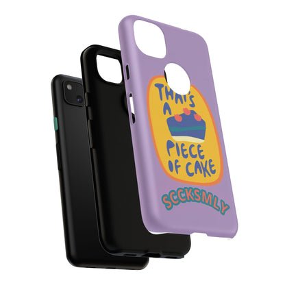 Light Purple "THAT'S A PIECE OF CAKE" Tough Phone Case for Google Pixel