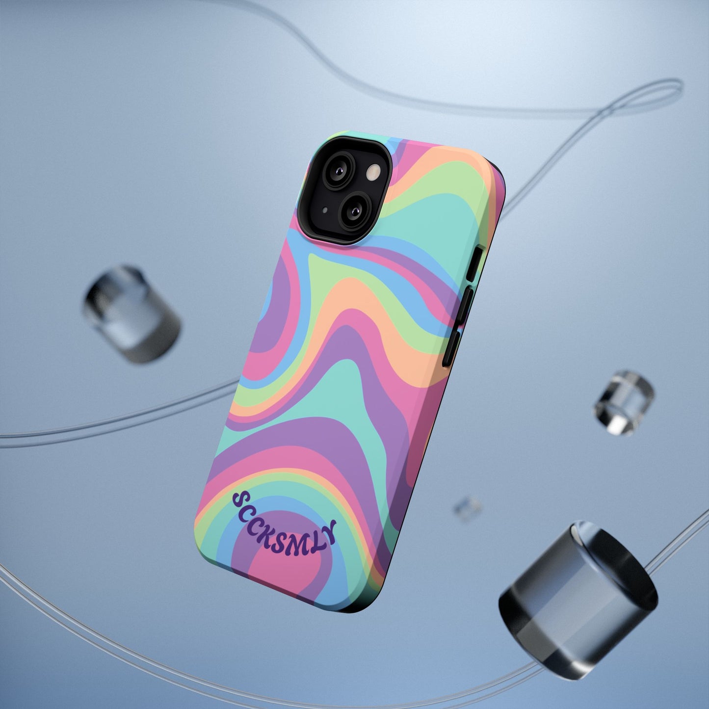 Pastel Swirl Phone Case for Apple