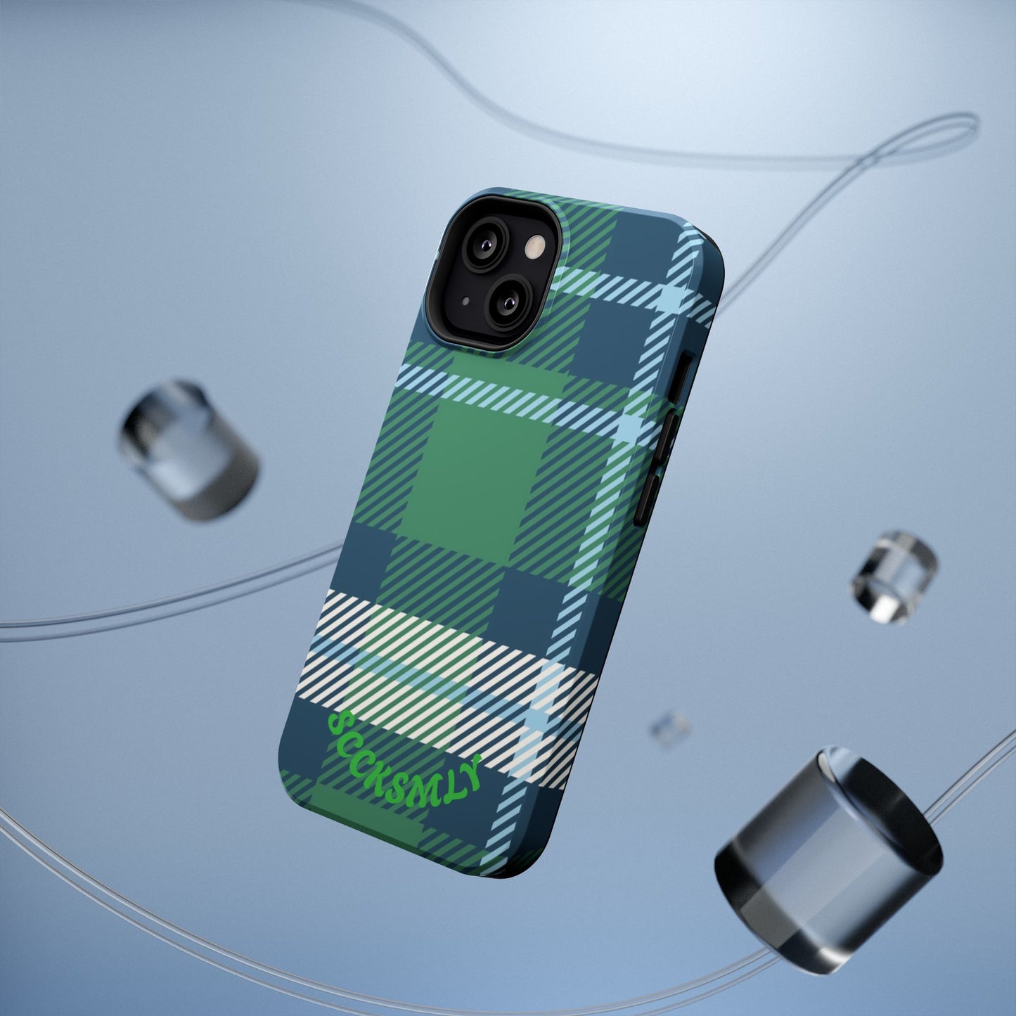 Earth and Sky Plaid Phone Case for Apple