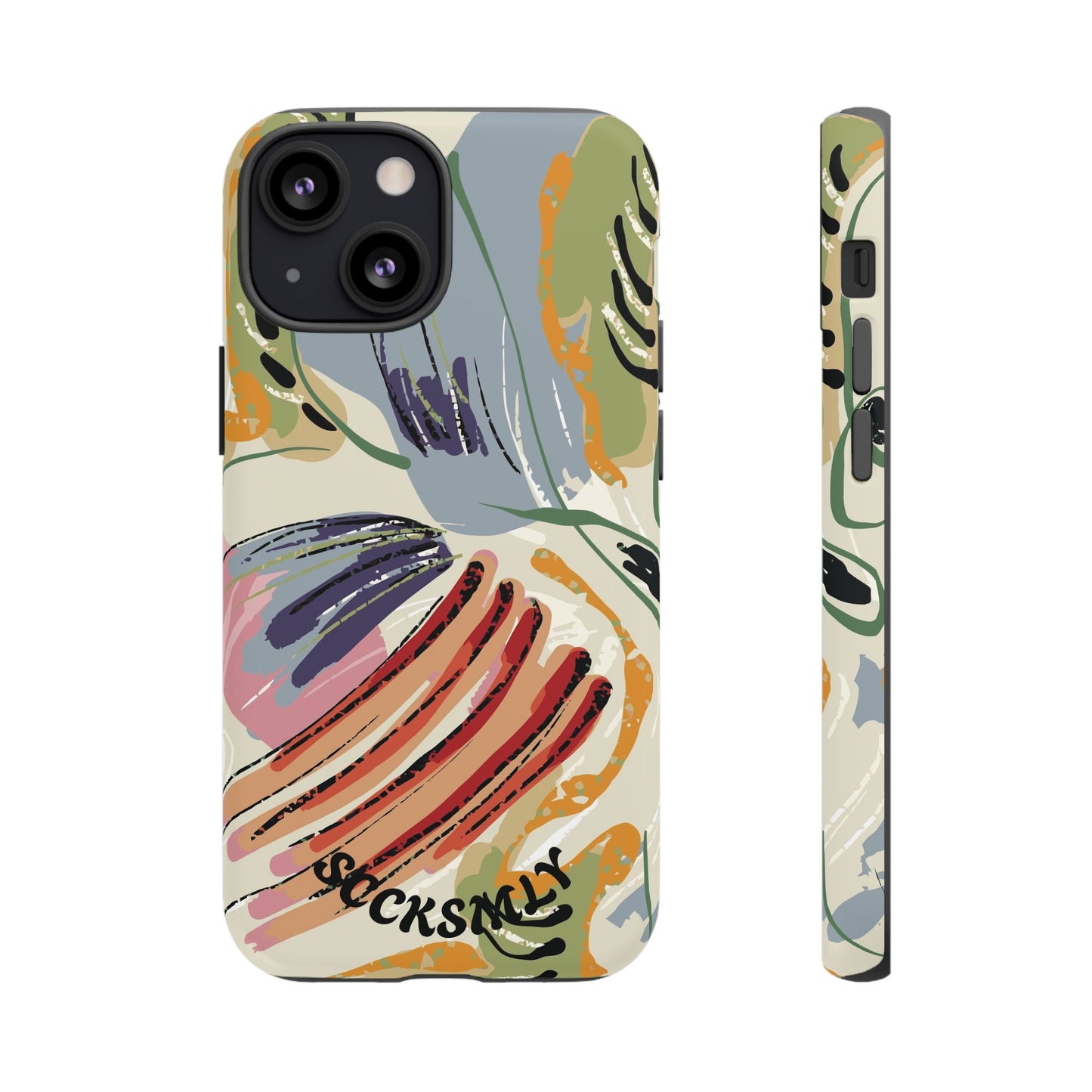 Botanical Strokes Palette Tough Phone Case for Apple