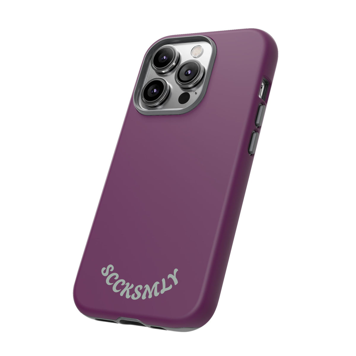SOLID Amethyst Matte Tough Phone Case for Apple