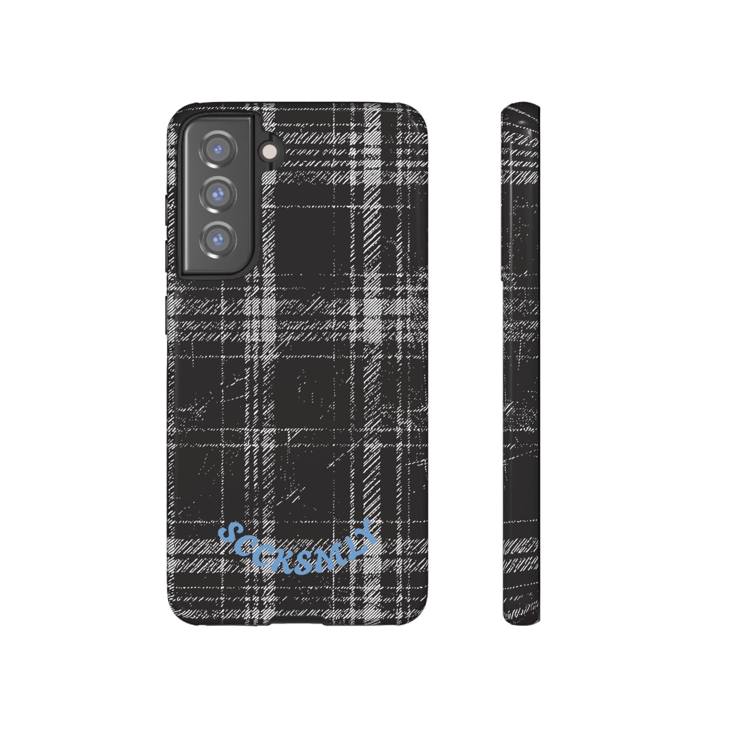 Smoky Grungy Plaid Phone Case for Samsung