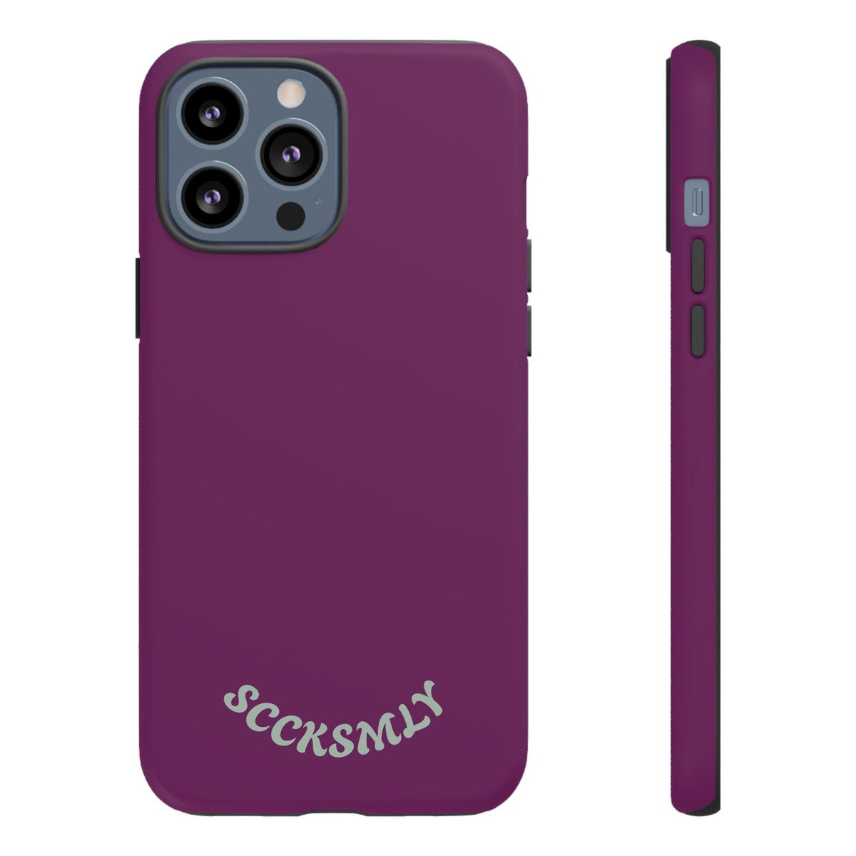 SOLID Amethyst Matte Tough Phone Case for Apple