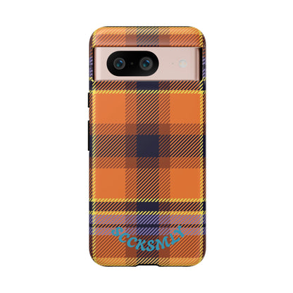 Orange Sickle Plaid Phone Case for Google Pixel
