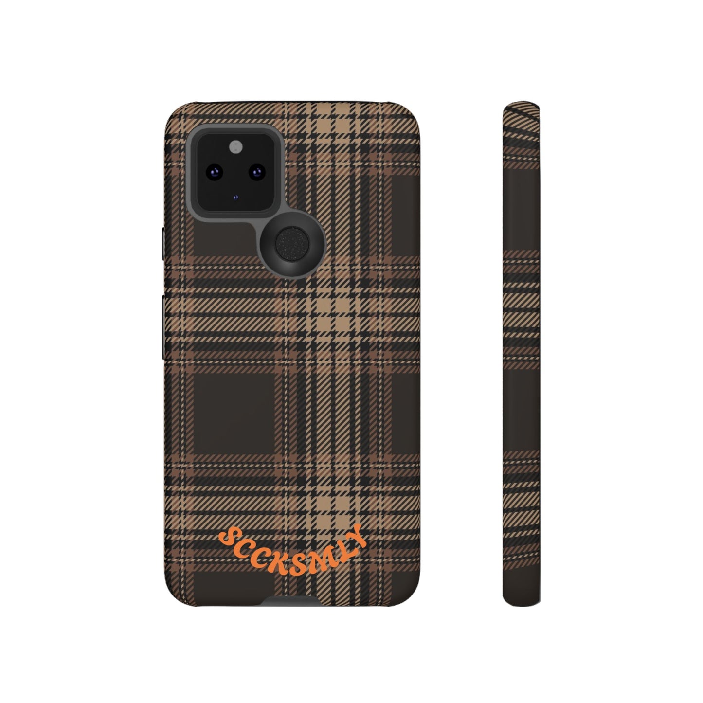 Brown Bread Plaid Tough Phone Case for Google Pixel