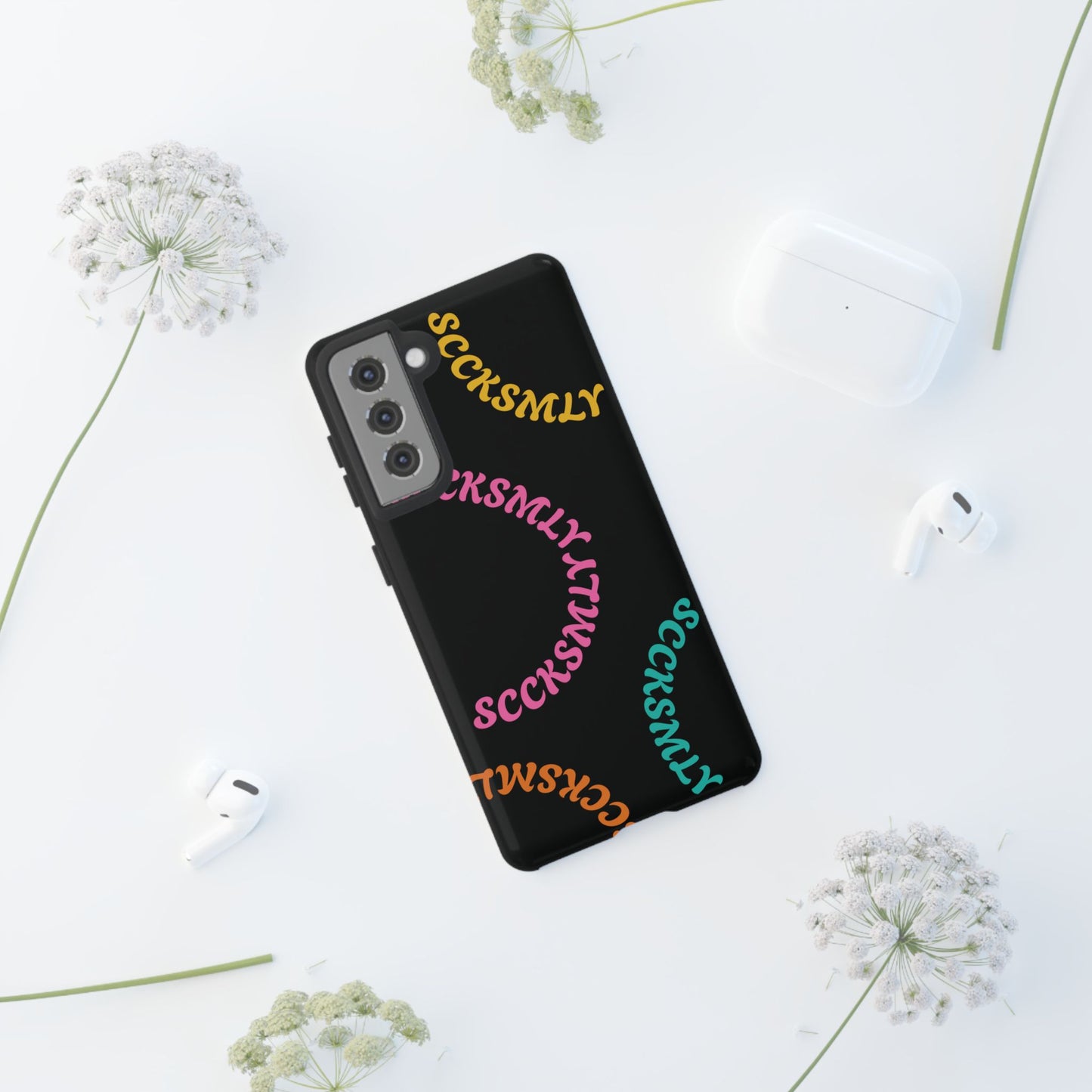 Y2K Wavy Script Tough Case for Samsung
