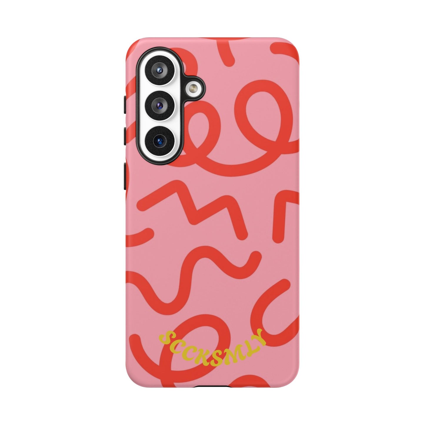 Red Candy Swirls Tough Phone Case for Samsung