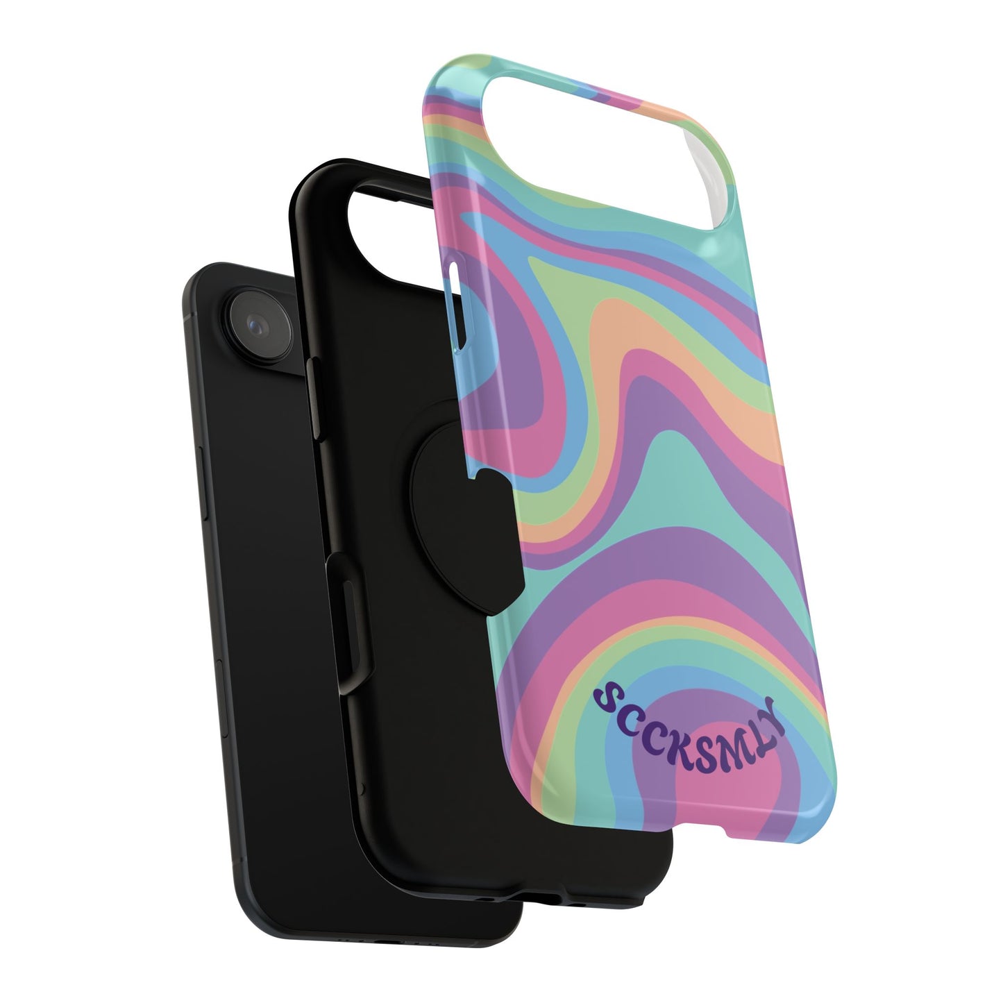 Pastel Swirl Phone Case for Apple