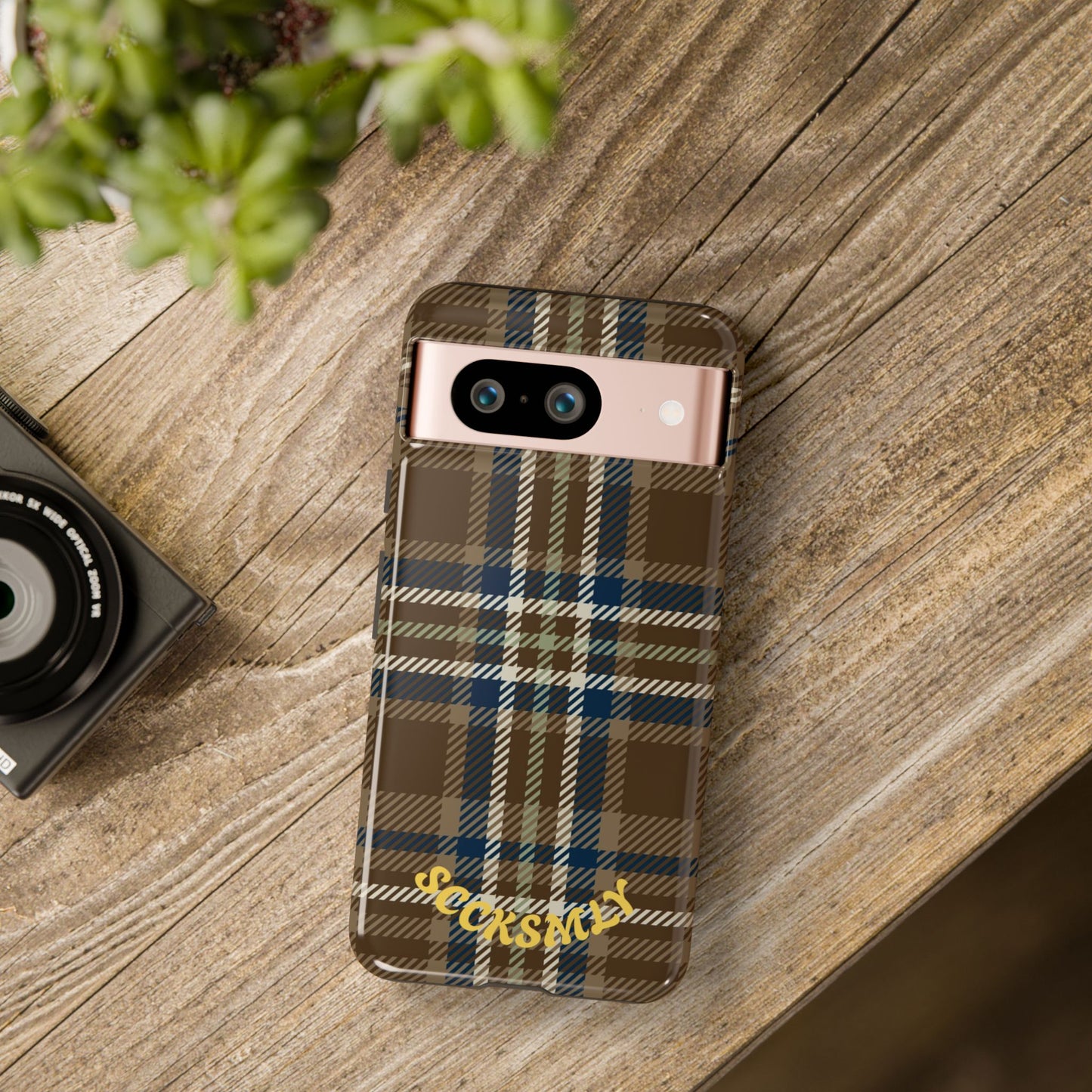 Earth and Sky Plaid Phone Case for Google Pixel