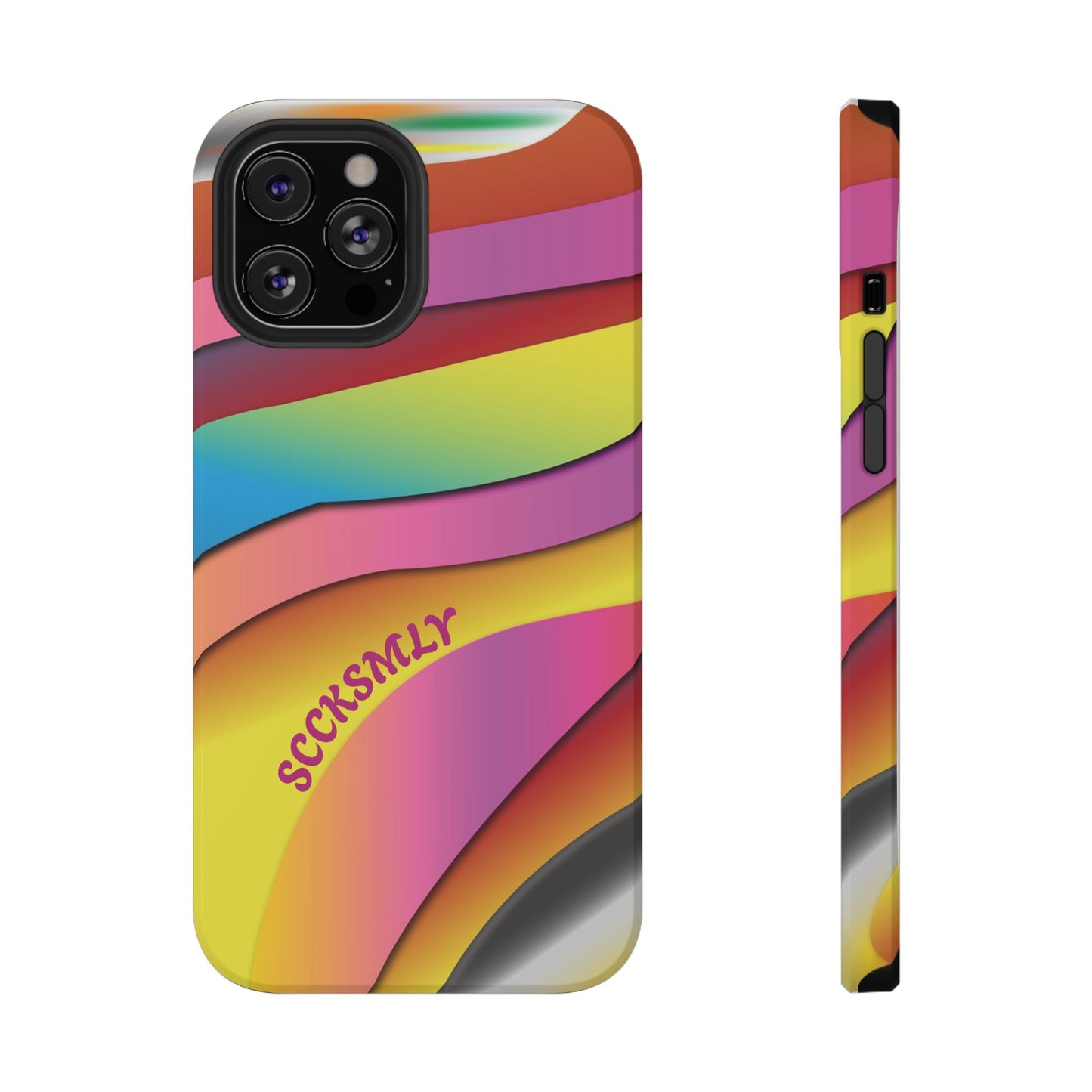 Modern Retro Rainbow Phone Case for "IOS or Apple"