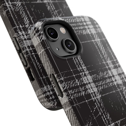 Smoky Grungy Plaid Phone Case for Apple