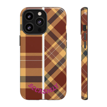 Autumn Plaid Phone Case for Apple