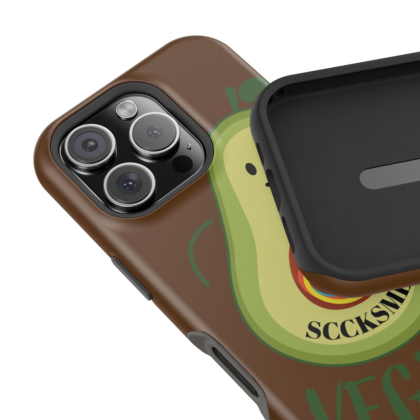 Playful Vegan Avocado Tough Phone Case Apple