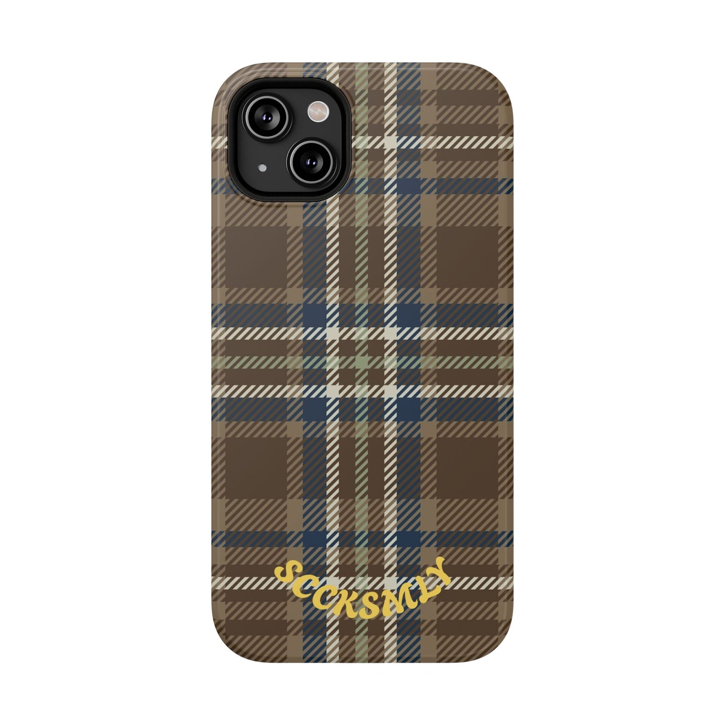 Earth and Sky Plaid Phone Case for Apple