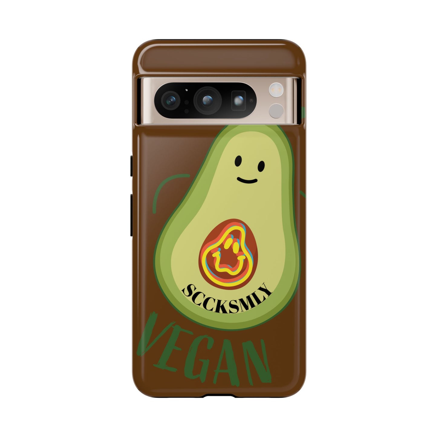 "Google Pixel" Playful Vegan Avocado Phone Case - Tough, Durable Protection with a Fun Design